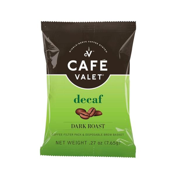 Cafe Valet Decaf Dark Roast One-Cup Coffee Filter Packs, PK84 60001620